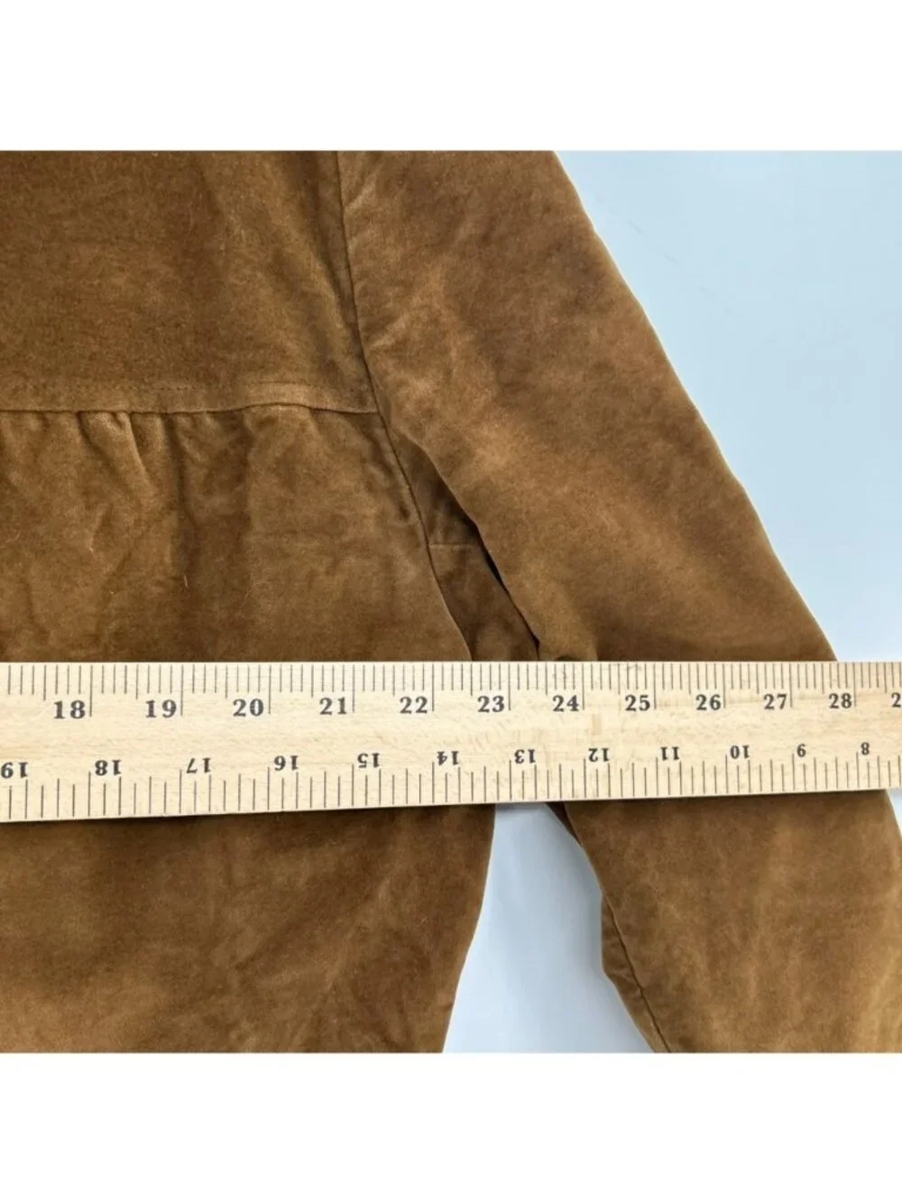 Vintage Dutch Suede Jacket Blazer Men's Size 46 Brown Velvet Button-Front